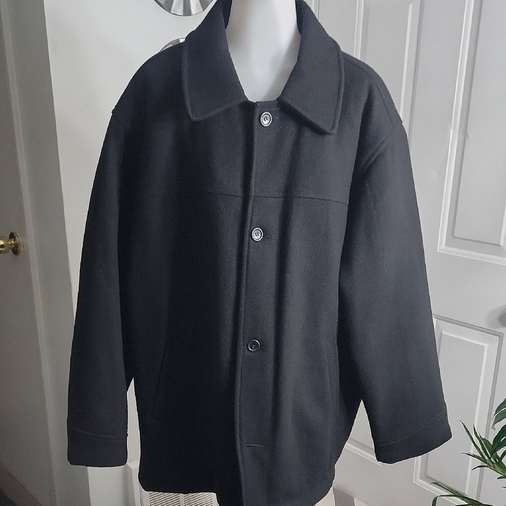 Impermeable Button Inner Quilted Lining Down Peac… - image 1